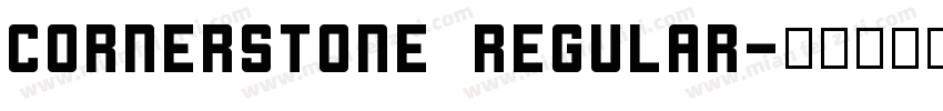 Cornerstone Regular字体转换